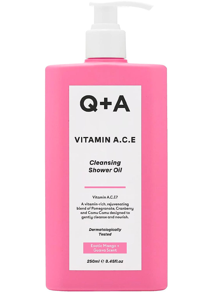 Q+A Vitamin A.C.E Cleansing Shower Oil