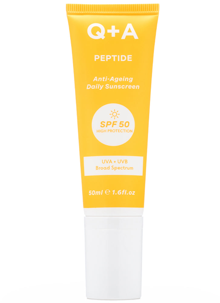 Q+A Peptide SPF50 Anti-Ageing Facial Sunscreen