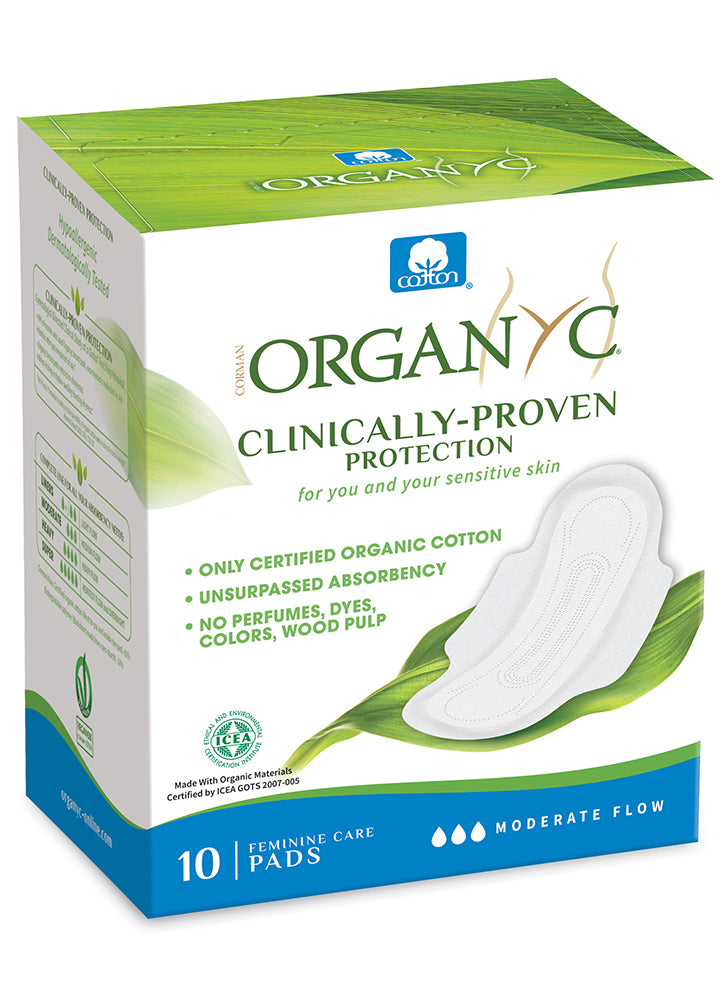 Organyc Pads With Wings Moderate Flow Naturisimo 