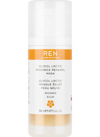 REN Clean Skincare Glycol Lactic Radiance Renewal Mask with AHA