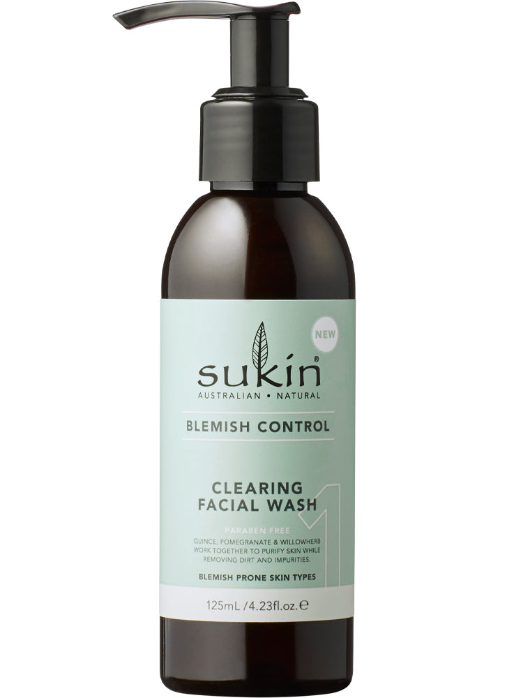 Sukin Blemish Control Clearing Facial Wash 125ml