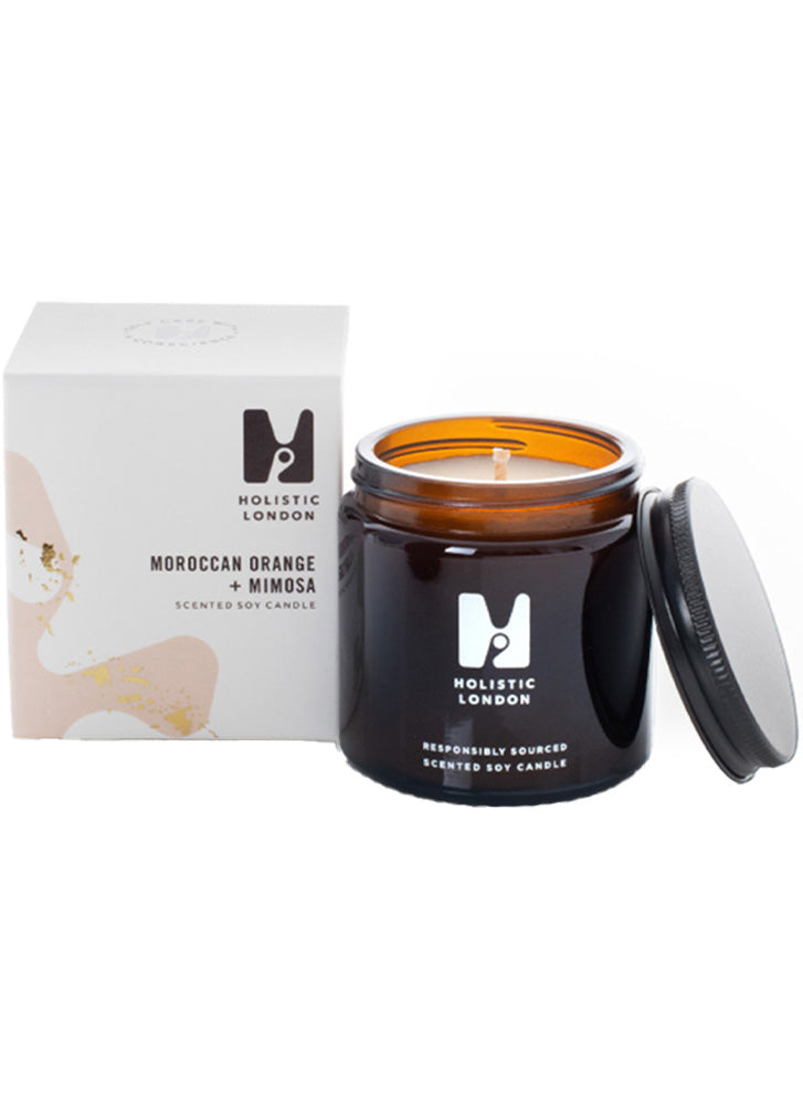 Holistic London Co Moroccan Orange + Mimosa Scented Candle