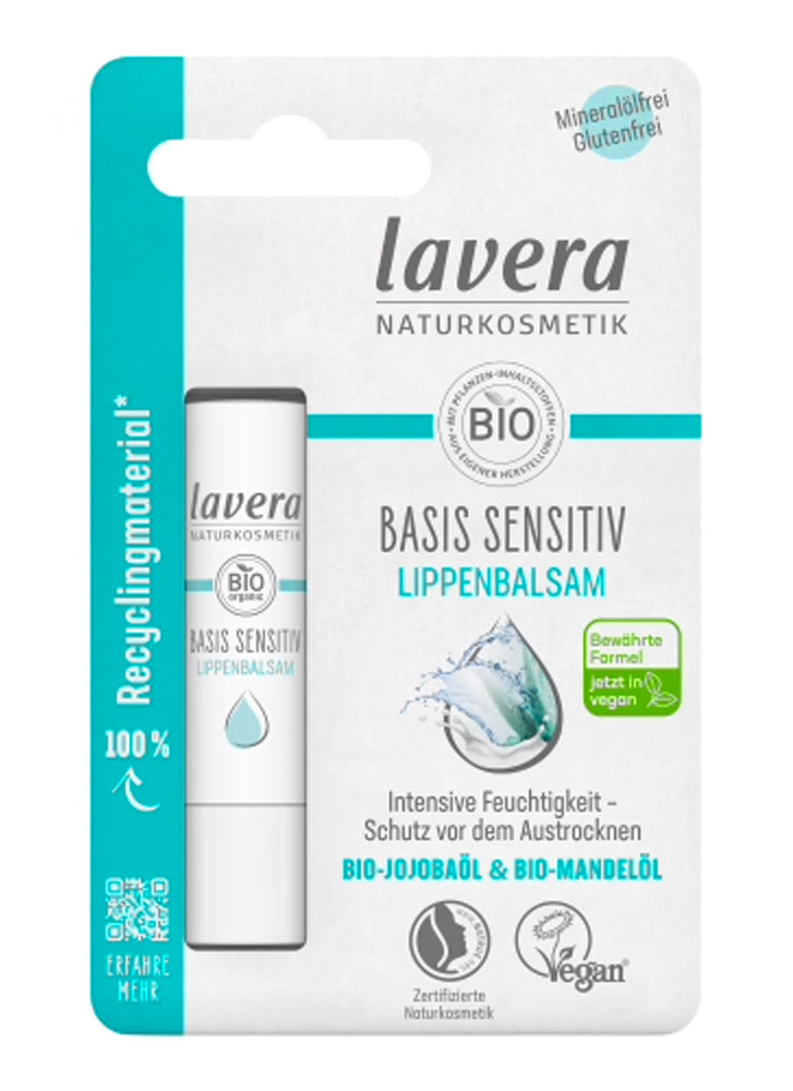 Lavera Basis Lip Balm with Organic Jojoba & Almond