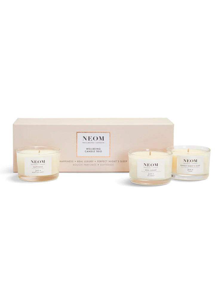 Neom Wellbeing Candle Trio
