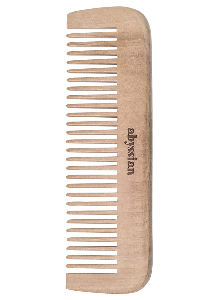 Abyssian Peach Wood Comb With Wide Tooth