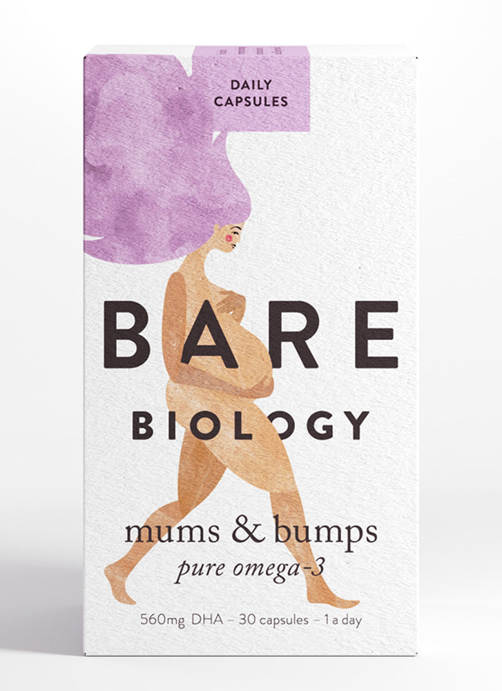 Bare Biology Mums & Bumps Omega 3 Fish Oil Capsules