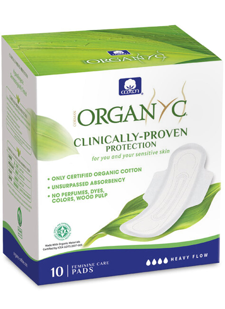 Organyc Pads with Wings Heavy Flow