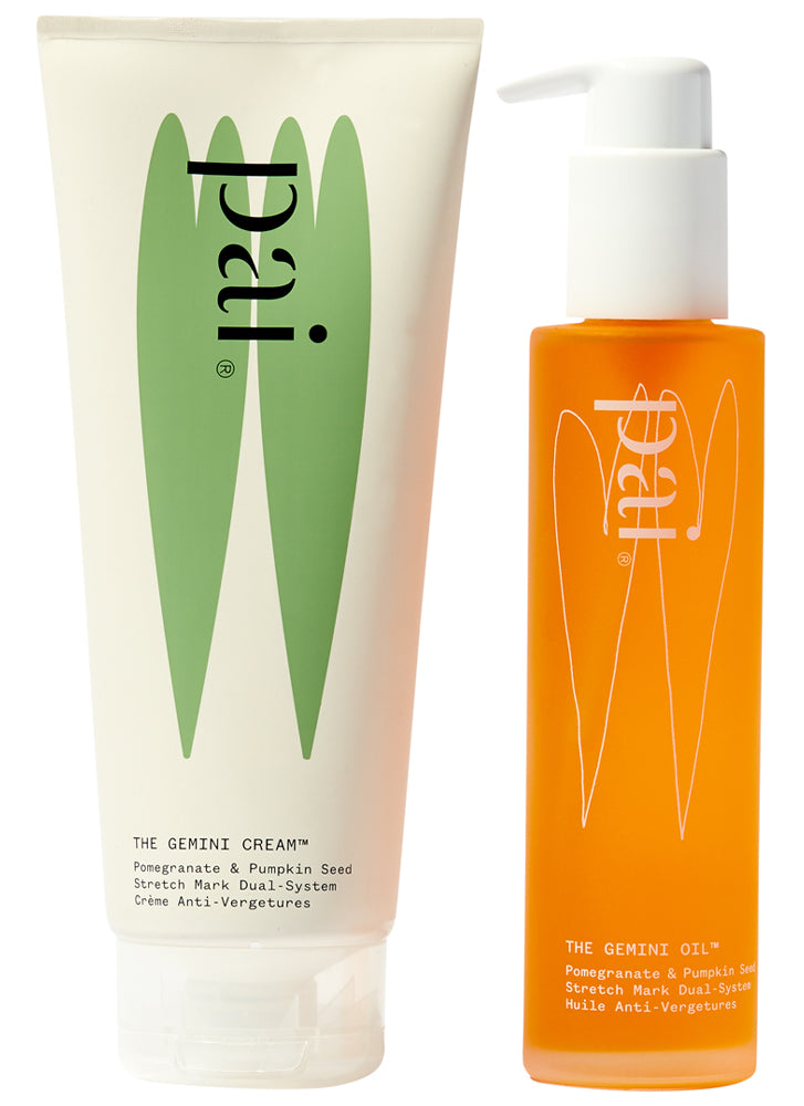 Pai Skincare The Gemini Pomegranate & Pumpkin 2-Step Stretch Mark System