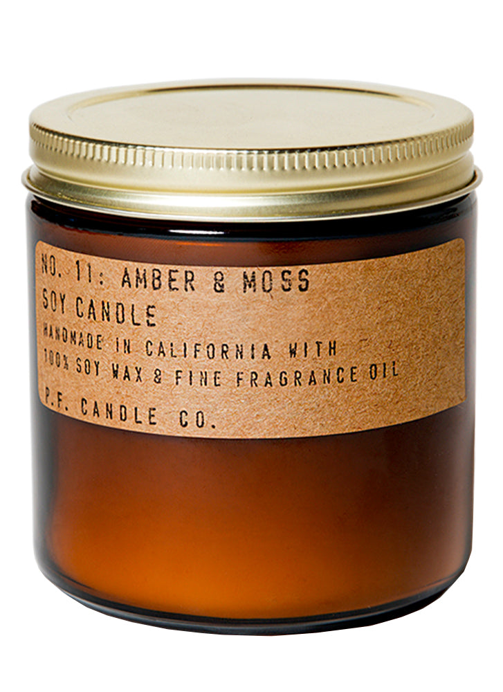 P.F. Candle Co. No. 11 Amber and Moss Large Soy Jar Candle