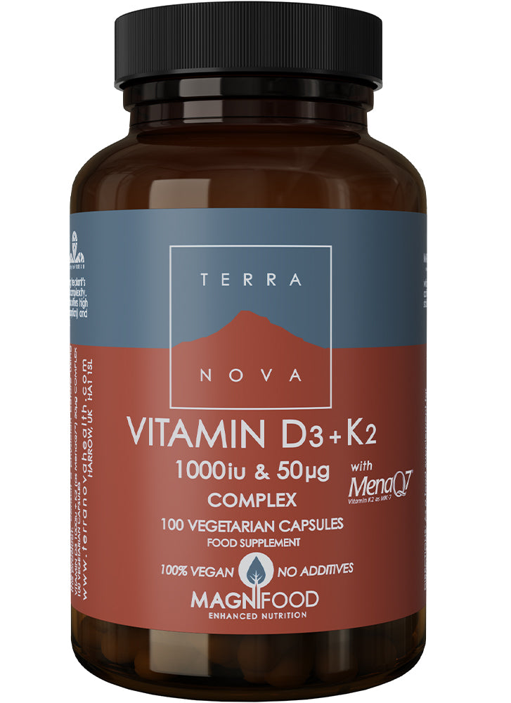 Terranova Vitamin D3 1000iu Vitamin K2 50ug Complex